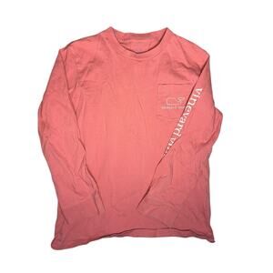 Vineyard Vines salmon shirt size 7
